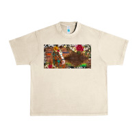 Sandshell western turquoise gemstone horse cowhide leopard floral background lic Urban Heavy Tee - Artiststas