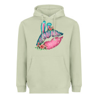 Matcha Eared Turquoise Pink Easter Lips Heavyweight Hoodie - Bettercallsaul