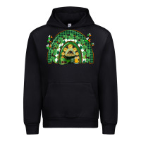 Black St. Patrick's rainbow Urban Hoodie - CowGirlArtShop