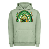 Pigment Oil Green St. Patrick's rainbow Urban Hoodie - CowGirlArtShop