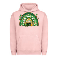 Pigment Salmon St. Patrick's rainbow Urban Hoodie - CowGirlArtShop
