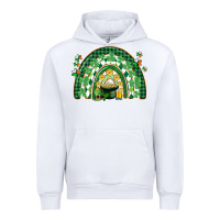 White St. Patrick's rainbow Urban Hoodie - CowGirlArtShop