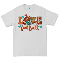 Dove Grey love football Premium Tee - Zillion Design Studio