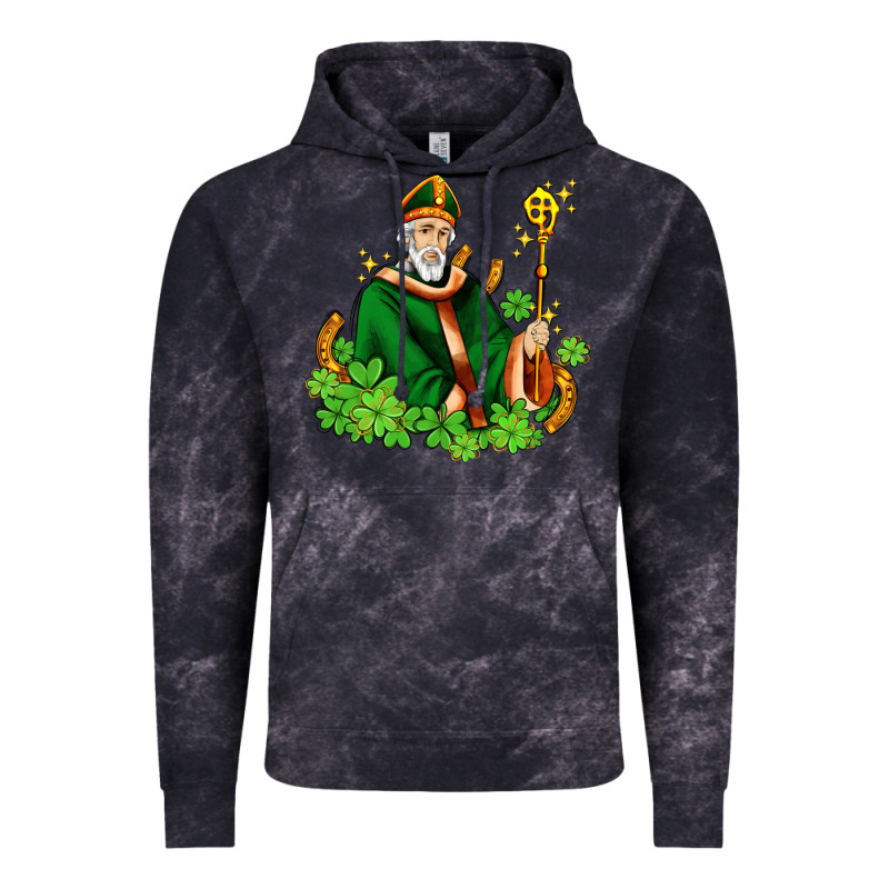 St Patricks And Horseshoes With Shamrocks Vintage Hoodie by AdoDesignShop | Teevron
