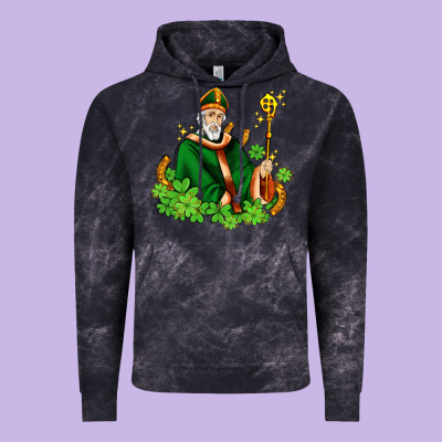 St Patricks And Horseshoes With Shamrocks Vintage Hoodie Designed By Adodesignshop