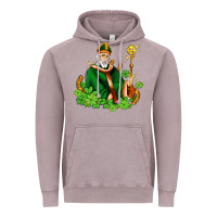 Vintage Zinc st patricks and horseshoes with shamrocks Vintage Hoodie - AdoDesignShop