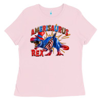 Bubblegum Pink Amerisaurus rex Ladies Tee - texasbilliewilder
