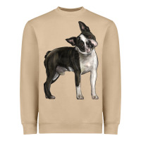 Mushroom Boston Terrier Heavyweight Sweatshirt - LillyAllenDesigns