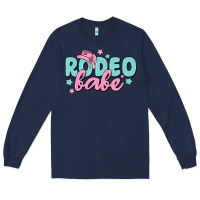 Navy rodeo babe Long Sleeve Tee - MaliasSmallBusiness