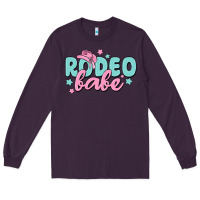 Plum rodeo babe Long Sleeve Tee - MaliasSmallBusiness