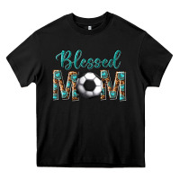 Black western blessed mom with soccer Heavy Core Tee - texasbilliewilder