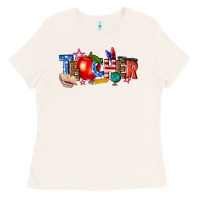 Bone American teacher Ladies Tee - texasbilliewilder
