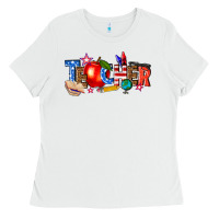 White American teacher Ladies Tee - texasbilliewilder