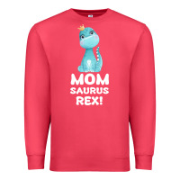 Cardinal Mommy Saurus Rex Mom Mom Gift Dino Premium Sweatshirt - Bettercallsaul