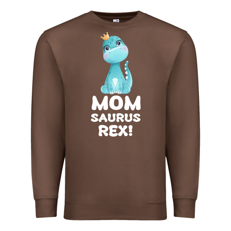 Mommy Saurus Rex Mom Mom Gift Dino Premium Sweatshirt by Bettercallsaul | Teevron