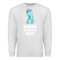 Oatmeal Heather Mommy Saurus Rex Mom Mom Gift Dino Premium Sweatshirt - Bettercallsaul