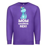 Purple Mommy Saurus Rex Mom Mom Gift Dino Premium Sweatshirt - Bettercallsaul