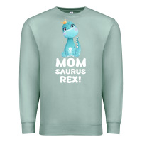 Seafoam Mommy Saurus Rex Mom Mom Gift Dino Premium Sweatshirt - Bettercallsaul