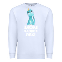 White Mommy Saurus Rex Mom Mom Gift Dino Premium Sweatshirt - Bettercallsaul