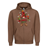 Chestnut the nurse gnome christmas Zipper Hoodie - MaliasSmallBusiness