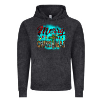 Vintage Black merry christmas wood slice ornament Vintage Hoodie - JahusDesignShop