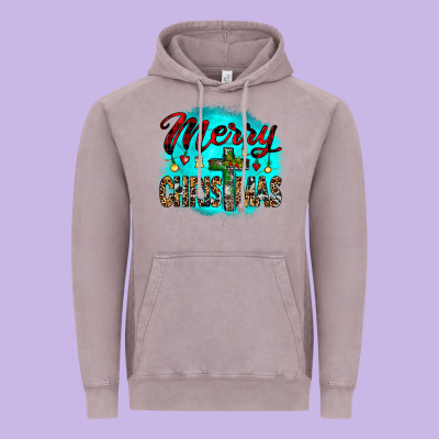 Merry Christmas Wood Slice Ornament Vintage Hoodie Designed By Jahusdesignshop