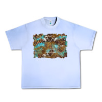 Grape Ice western leopards and turquoise with cowhide background Urban Heavy Tee - Artiststas