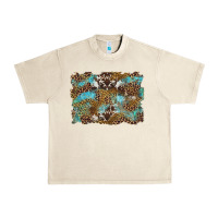 Sandshell western leopards and turquoise with cowhide background Urban Heavy Tee - Artiststas