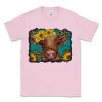 Bubblegum Pink western leopard buffalo plaid baby highland cow Classic Tee - BarkalooDesign
