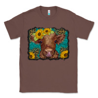 Chestnut western leopard buffalo plaid baby highland cow Classic Tee - BarkalooDesign