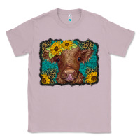 Lilac western leopard buffalo plaid baby highland cow Classic Tee - BarkalooDesign