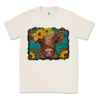 Natural western leopard buffalo plaid baby highland cow Classic Tee - BarkalooDesign