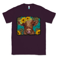 Plum western leopard buffalo plaid baby highland cow Classic Tee - BarkalooDesign