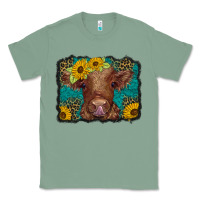 Sage western leopard buffalo plaid baby highland cow Classic Tee - BarkalooDesign