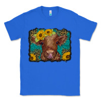 True Royal western leopard buffalo plaid baby highland cow Classic Tee - BarkalooDesign