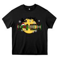 Black Christmas gamer Heavy Core Tee - BarkalooDesign