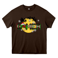 Chocolate Brown Christmas gamer Heavy Core Tee - BarkalooDesign