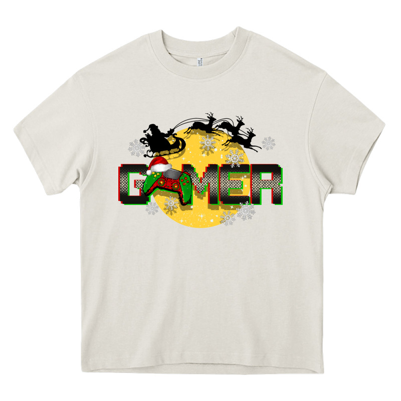 Christmas Gamer Heavy Core Tee by BarkalooDesign | Teevron