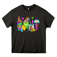 Asphalt nail art coffee cups Heavy Core Tee - Zillion Design Studio