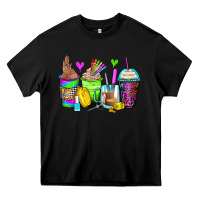 Black nail art coffee cups Heavy Core Tee - Zillion Design Studio