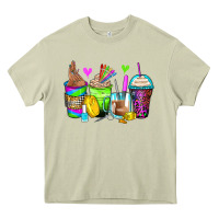 Mossy nail art coffee cups Heavy Core Tee - Zillion Design Studio