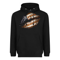 Black Vintage American Flag With Leopard Pattern Heavyweight Hoodie - Bettercallsaul