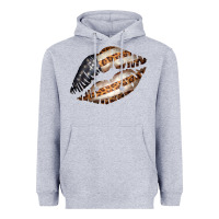 Heather Grey Vintage American Flag With Leopard Pattern Heavyweight Hoodie - Bettercallsaul