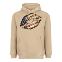Mushroom Vintage American Flag With Leopard Pattern Heavyweight Hoodie - Bettercallsaul