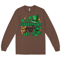 Chestnut the leprechauns made me do it Long Sleeve Tee - MaliasSmallBusiness