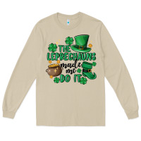Mushroom the leprechauns made me do it Long Sleeve Tee - MaliasSmallBusiness