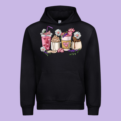 Mama Coffee Cup Mother's Day Urban Hoodie Designed By Howdyjamesfarm