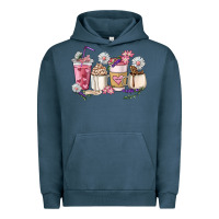Pigment Midnight Navy Mama coffee cup mother's day Urban Hoodie - HowdyJamesFarm