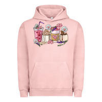 Pigment Salmon Mama coffee cup mother's day Urban Hoodie - HowdyJamesFarm