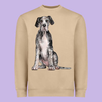 Great Dane Dog Heavyweight Sweatshirt Designed By Lillyallendesigns